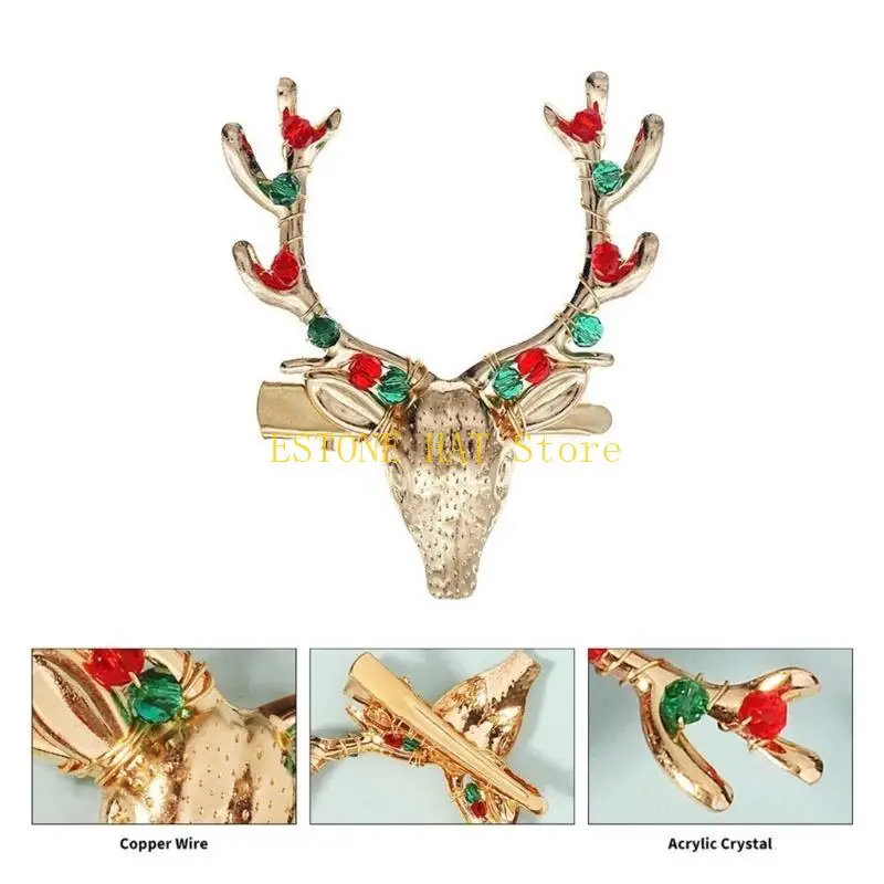 49MF Holiday Hairhoop Christmas REINDERE DADA Festival Festival accesorios accesorios toda edad