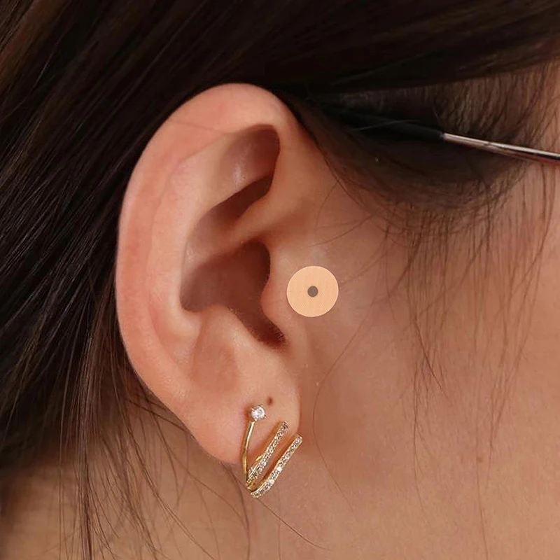 20sheets Acupuncture Magnetic Beads Sticky Ear Massage Patch Body Stickers Auricular Plaster Therapy Acupoint Sticking Plaster image 3