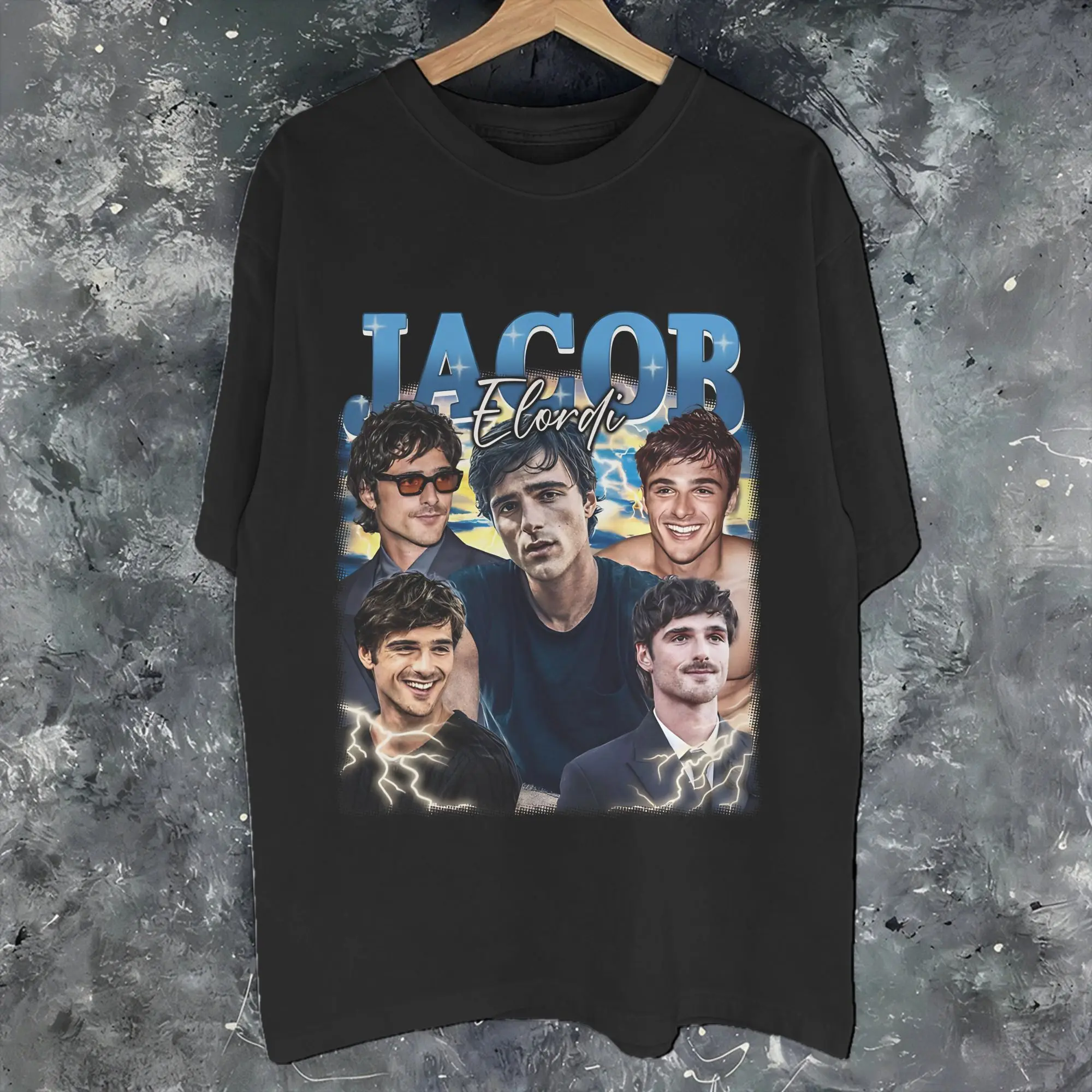 Nate Jacobs Jacob Elordi Merch Herren Damen T-Shirt 100 % Baumwolle T-Shirt mit Grafikdruck Kleidung