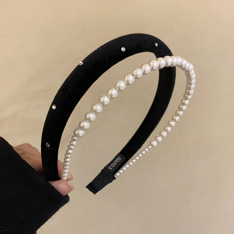 

Camellia Pearl Headband Light Luxury Elegant Hair Band Fashion Versatile Headwear For Women Best Friend Daily Gift