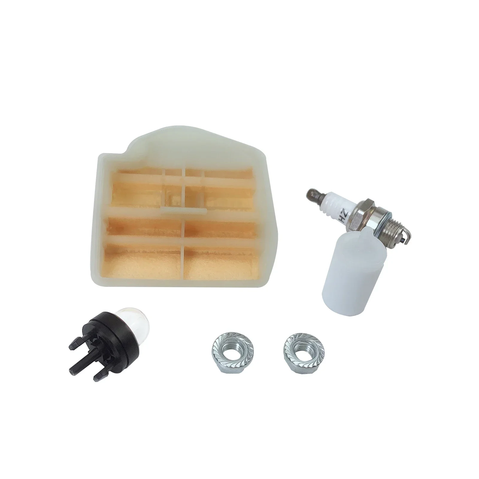 Chainsaw Air Fuel Filter Spark Plug Primer Bulb Tune Up Kit for Husqvarna 445e 450e 450 Racnher #531309681 544080803 503443201
