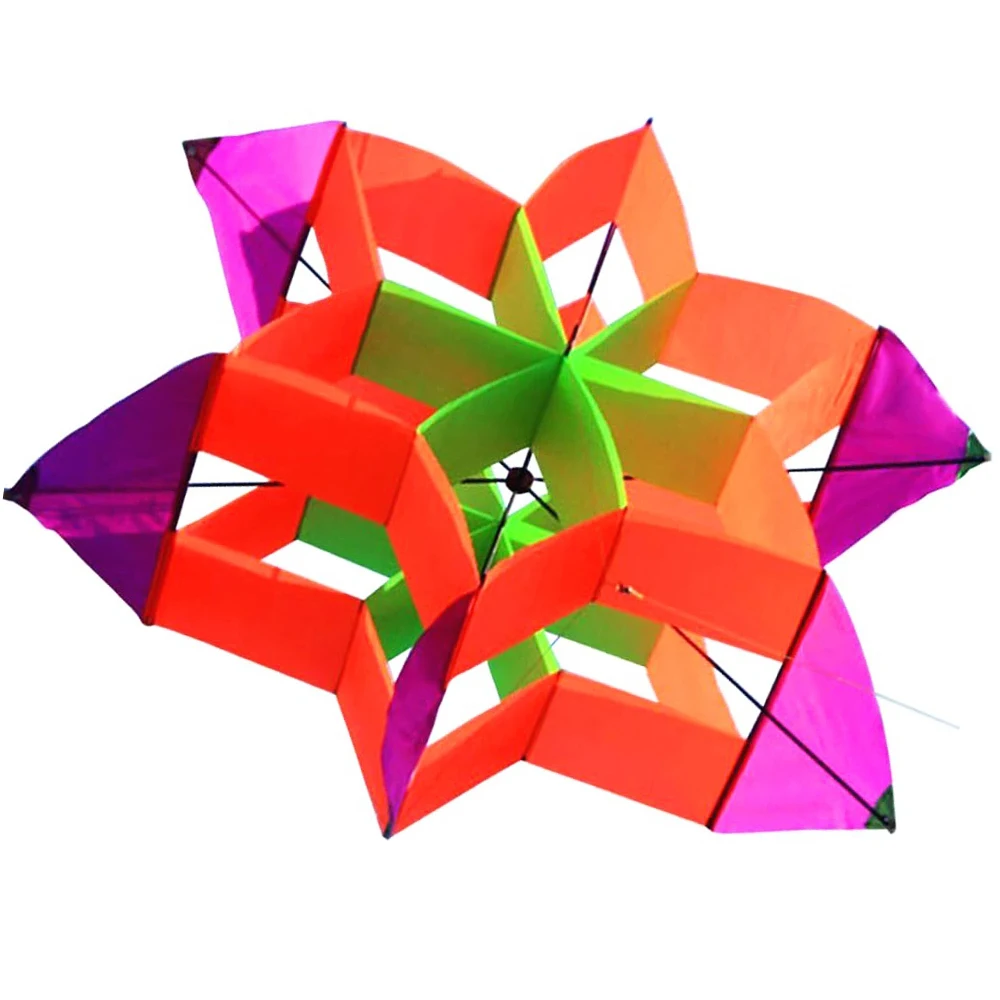 Chegam novas novo estilo de pipa de flores 3D com alça e linha bom voo
