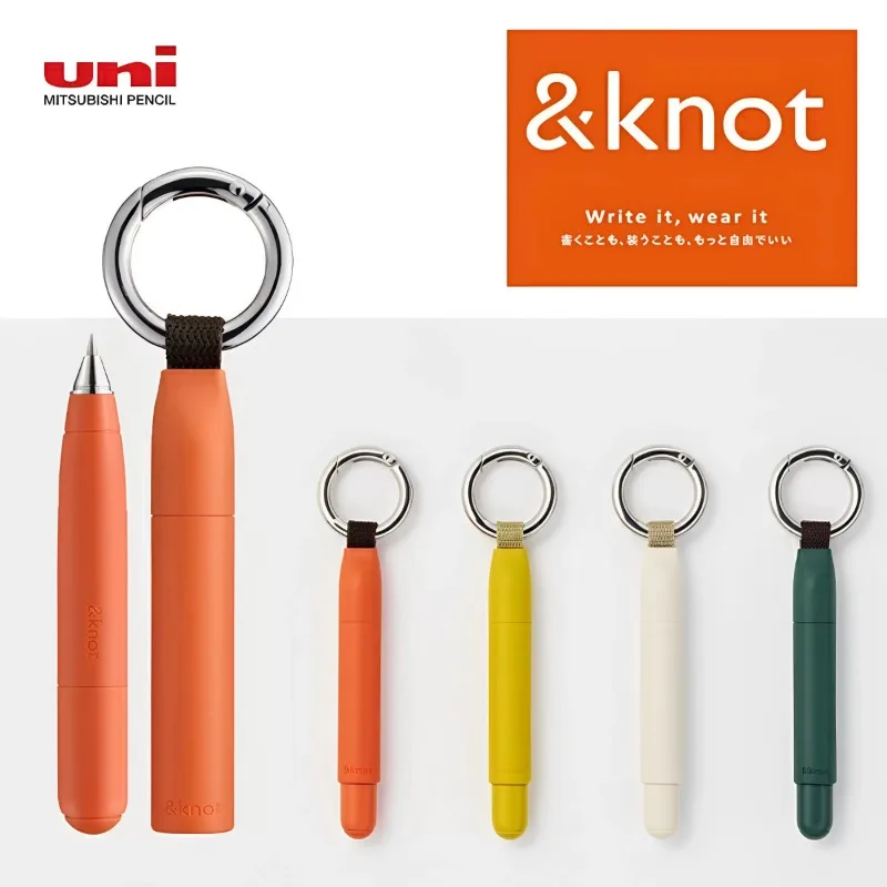 Uni &knot Magnetic Ballpoint Pen 0.5 Jetstream Wearable Carabiner Backpack/Camping/Hiking/Travel/Outdoor EDC Gear Small Supplies