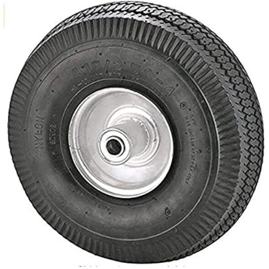 Rocky Mountain Goods Replacement Tire 4.10 3.50-4 - Tire for Hand Truck Cart Dolly Garden Cart - 2.25 Offset Hub with Pneumatic