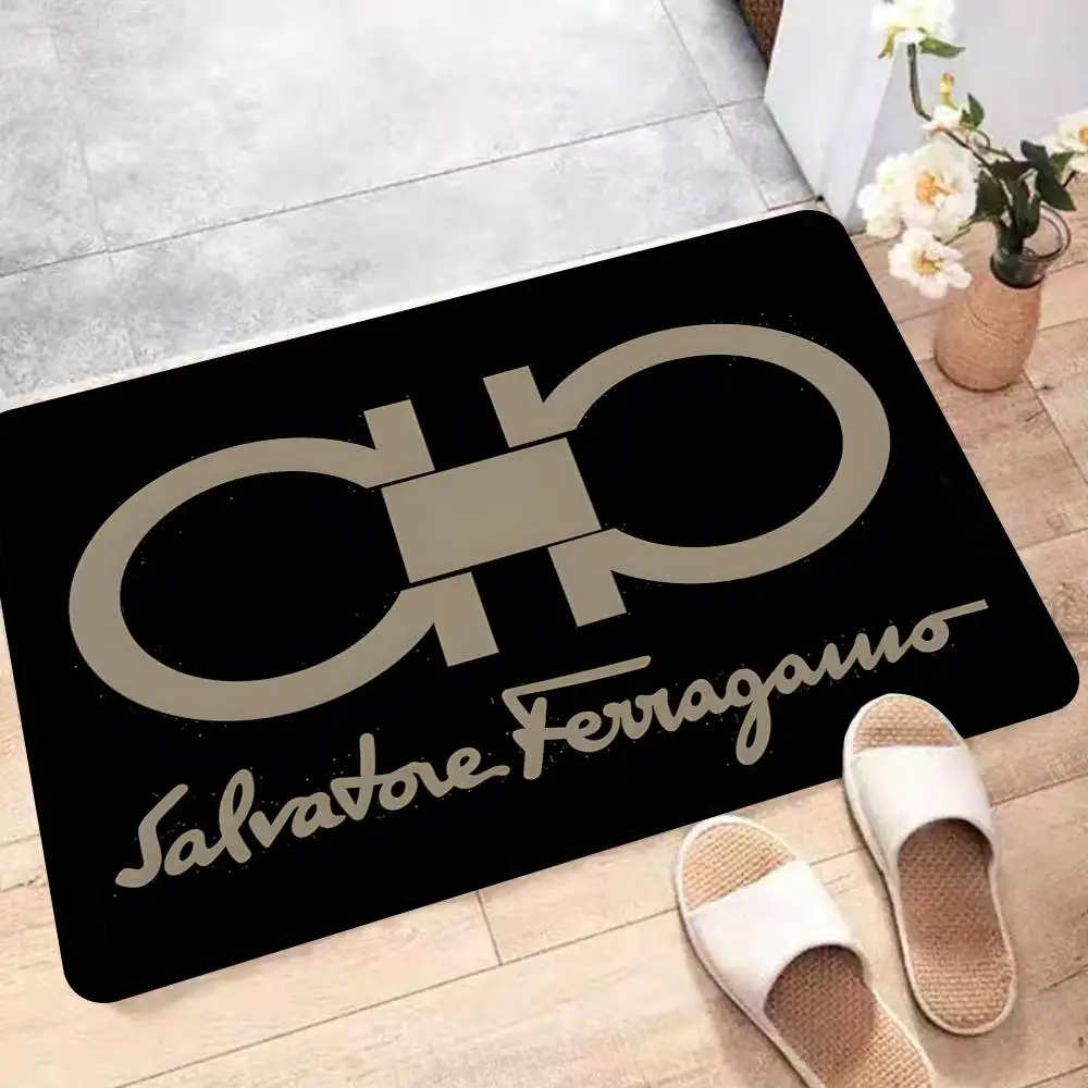 S-Salvatore F-Ferragamo Cartoon Entrance Door Mat Nordic Style Home Doormat Bathroom-Toilet Mats Bedroom Hotel Decor Mat
