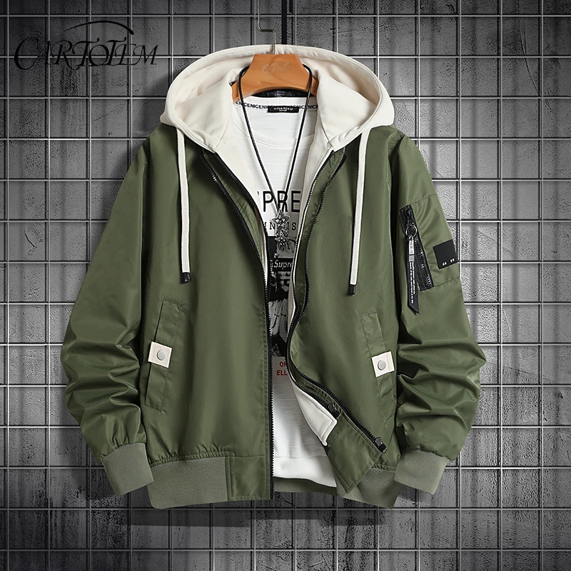 

Мужские куртки больших размеров с капюшоном 8XL, осень-зима, мужские свободные куртки из двух предметов, пальто, верхняя одежда, мужская модная повседневная одежда, топ