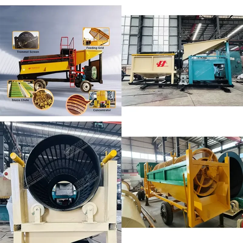 2026 CE Selling Small Scale Alluvial 10Tph Gold Mining Wash Plant Mini Portable Gold Sand Mining Machine