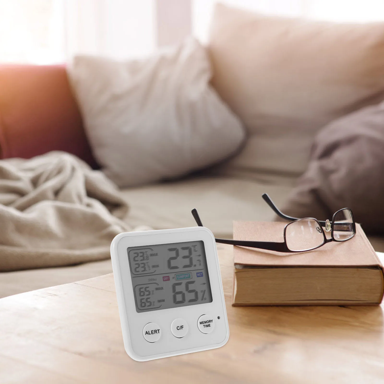 

High-Quality Digital Temperature Humidity Meter Led Display Indoor Outdoor Hygrometer Precise Measurement Compact Design Easy
