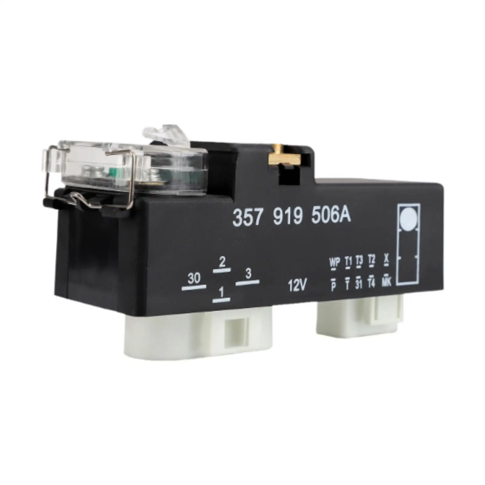 

Electric Cooling Fan Control Module Relay Radiator, 357919506A ,Direct Replacement Fan Control Unit for Golf III 1.8