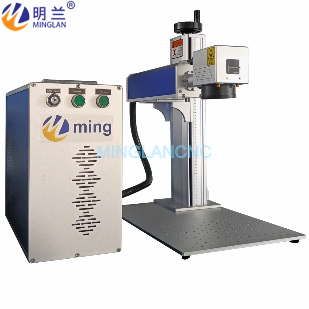 

20W 30W 50W 60W Desktop Fiber Laser Marking Machine For Marking Metal, Stainless Steel,Gold,Silver,PVC,PE