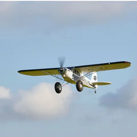 FMS PA-18 1300 mm fjärrstyrt modellflygplan 1,3 m J3 Piper Super Cub RC-flygplan PNP-träningsflygplan Elflygplan Utomhussporter 6 best sales Piper Cub RC - №1