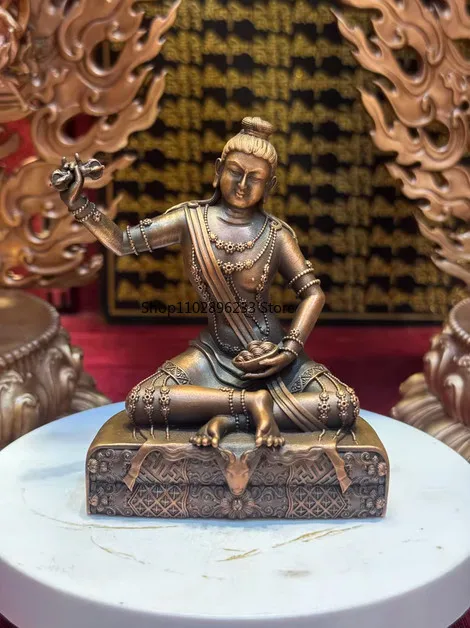 10CM Tibet The Second Dodrupchen Rinpoche Guru Buddha Copper Statue