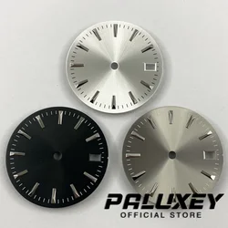 28.5mm NH35 Silver Gray Black Watch Dial for NH35/NH35A/4R/7S Movement Watch Faces Replacement Parts