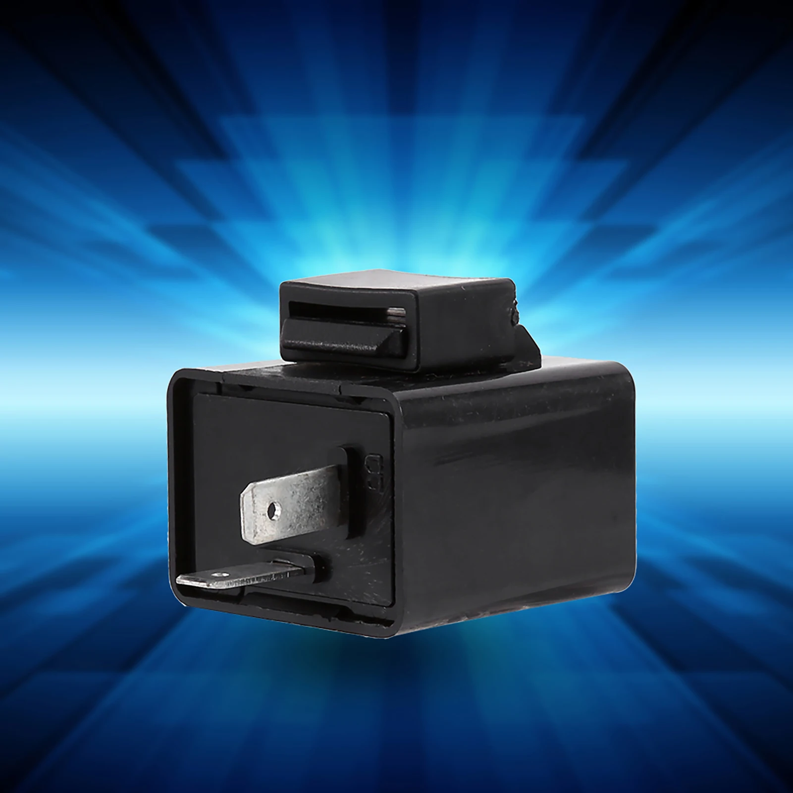 Black 12V 2 Pin Flasher Blinker Turn Signal Relay Motorcycle LED Indicator Light Control Relay Flasher Blinker Turn Signal Relay