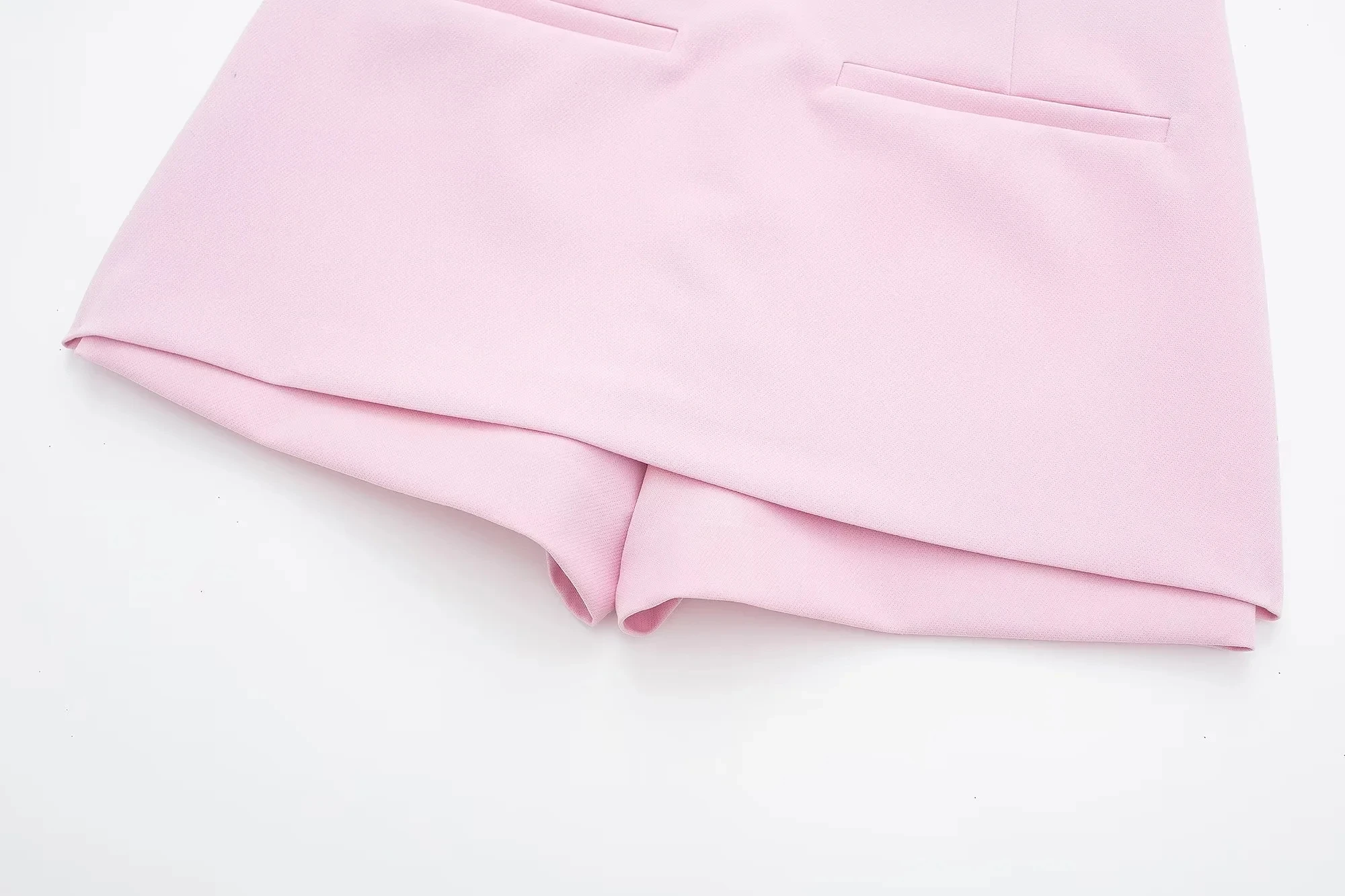HH Damen-Set, lässige Röcke, Shorts, schickes Neckholder-Hemd, rückenfreies Top und Shorts, süßes rosa Sommer-Sexy-Shorts-Sets – Detail 19