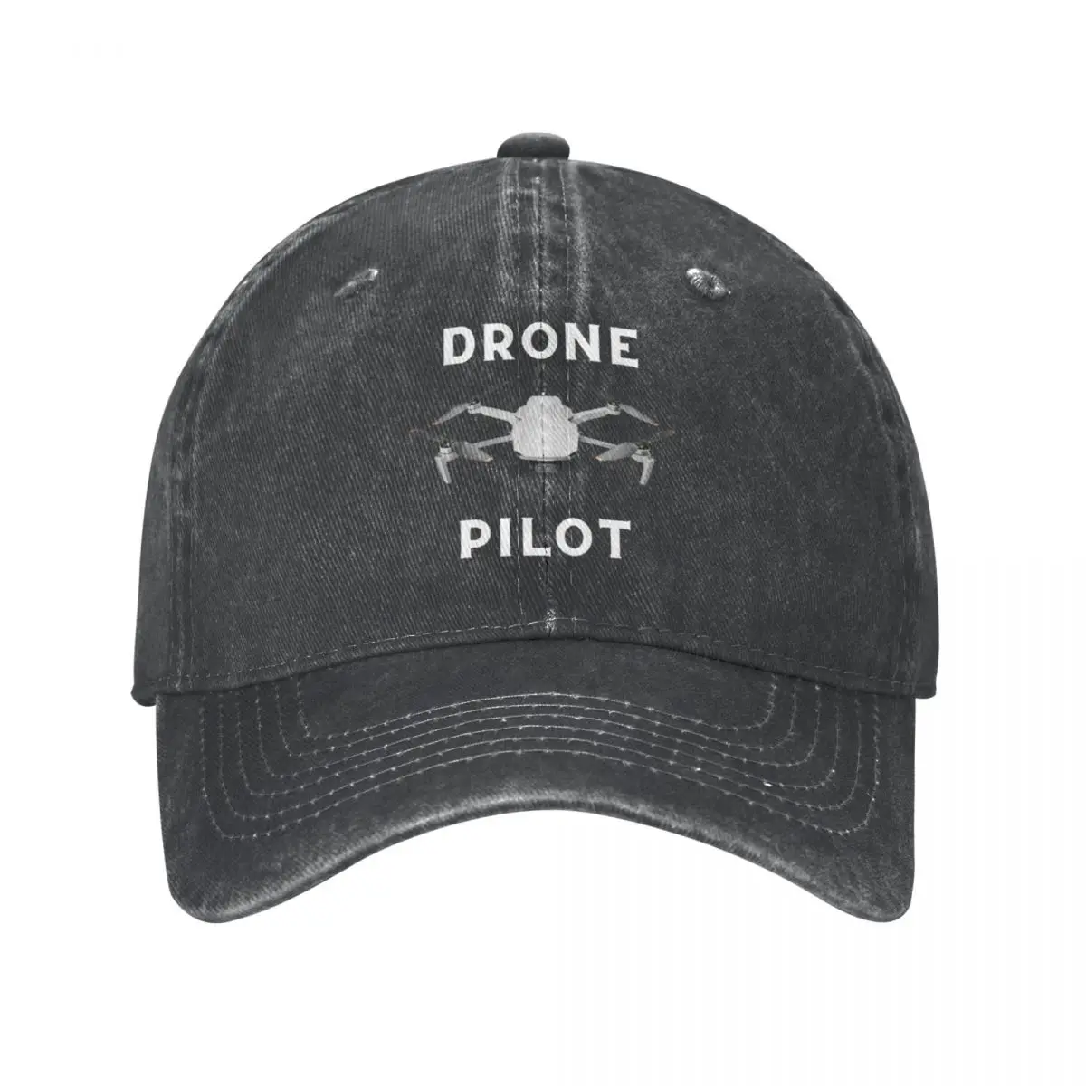 White Drone Pilot Letters 2024 RetroDenim Washed Baseball Cap For Men Sport Womens Cowboy Peaked Caps Hot Sale Dad Hats