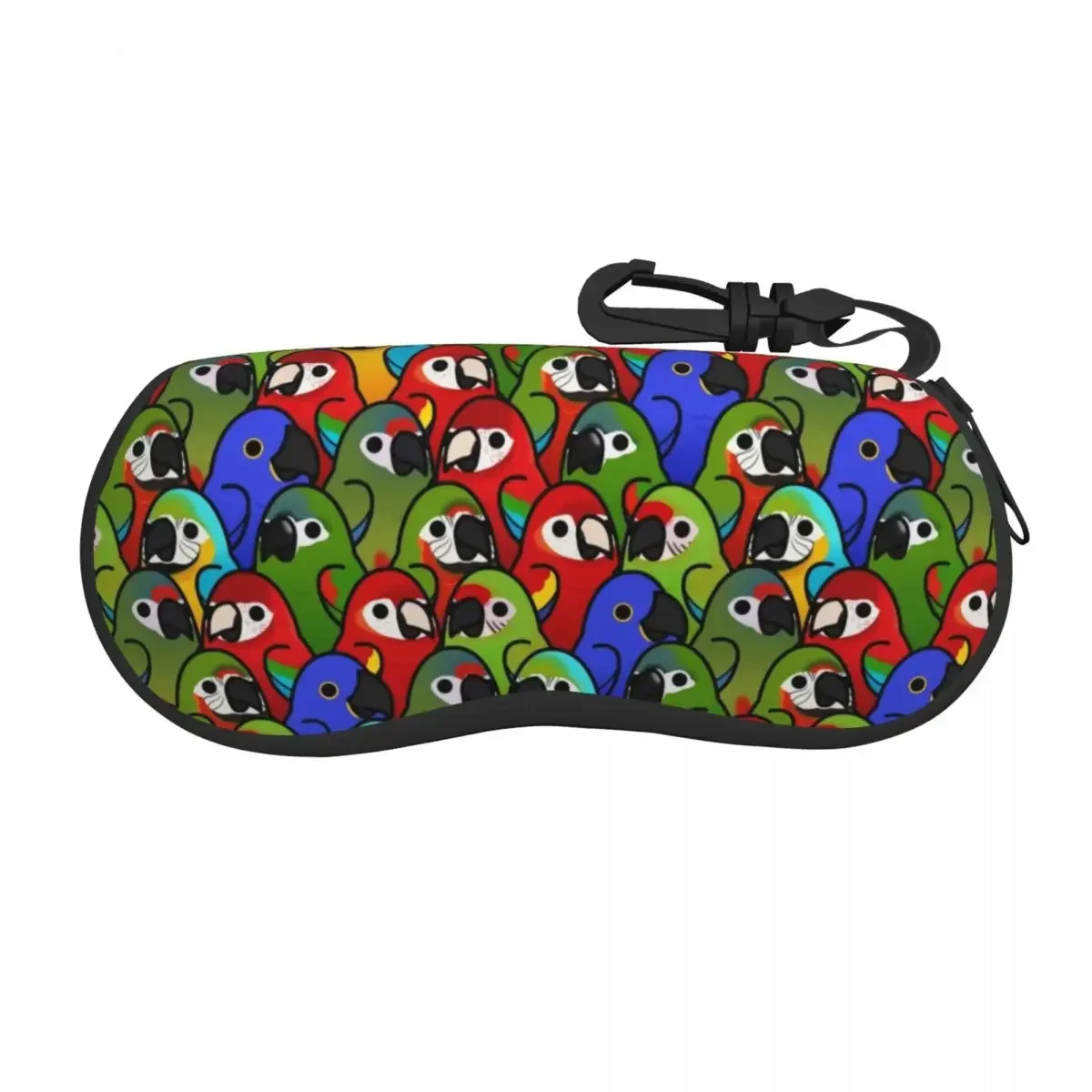 

Custom Macaw Squad Sunglasses Soft Case Neoprene Zipper Parrot Birds Shell Eyeglass Case Custom Protective Box For Glasses