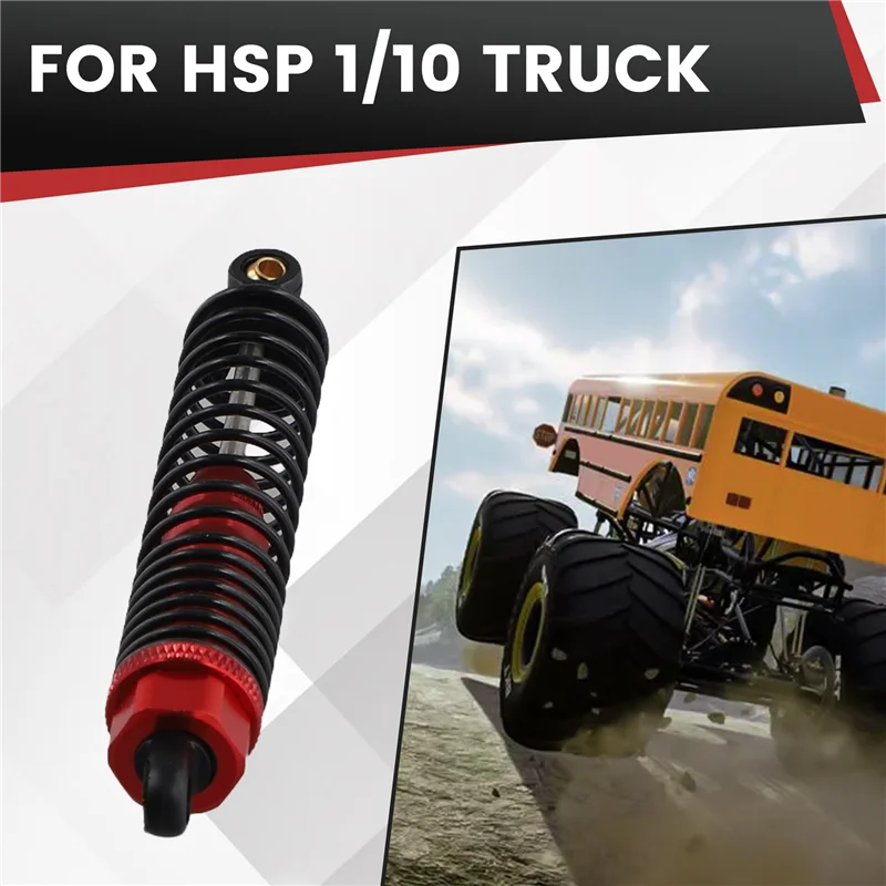 MACH-RC 108004(08001) Schwarzer Aluminium-Stoßdämpfer, 2 Stück, passend für HSP 1/10Truck