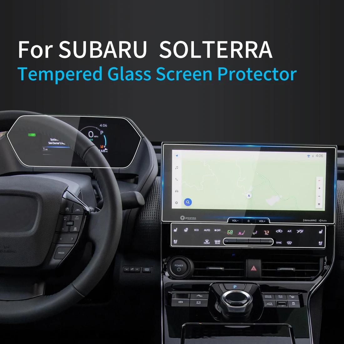 

For Subaru Solterra 2023 Screen Protector Tempered Glass Protective Film Navigator Protection Auto Stickers Car Accessories
