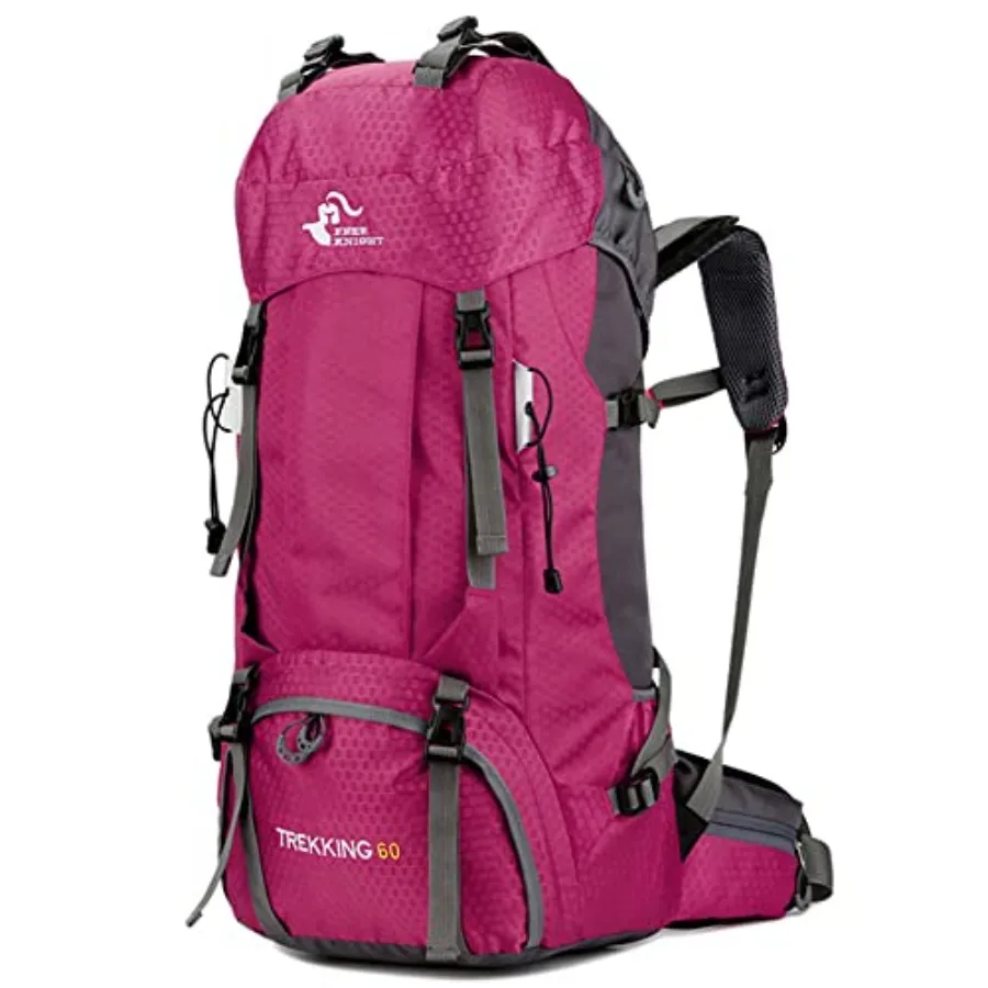 

60L Waterproof Hiking Camping Backpack with Rain Cover, Large Outdoor Sport Travel Daypack Rucksack for Climbing