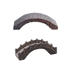 Miniature Arch Bridge Figurine Fairy Garden Accessories DIY Rockery Bonsai Aquarium Decoration Small Statue Flower Pot Decor