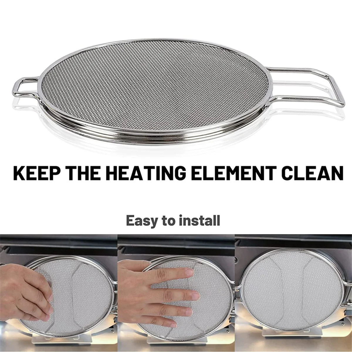 شاشة رش A71P لـ Foodi IG651 IG600 IG601 شبكة من الاستانلس استيل غطاء حماية لرذاذ الزيت لمقلاة القلي #6