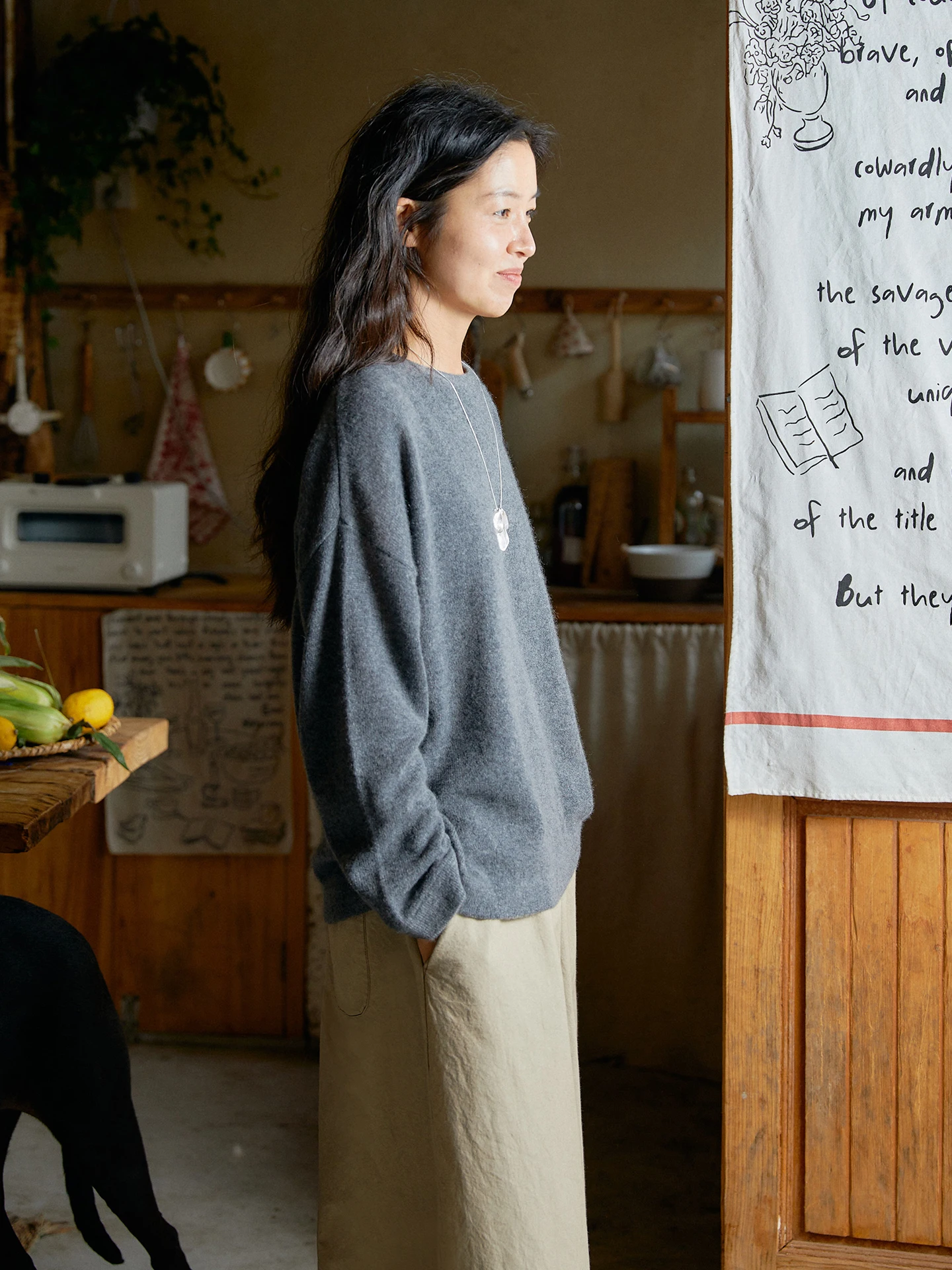 

Свободный шерстяной пуловер для женщин с длинным рукавом и круглым вырезом, повседневный, модный, удобный, осенне-зимний, вязаный.