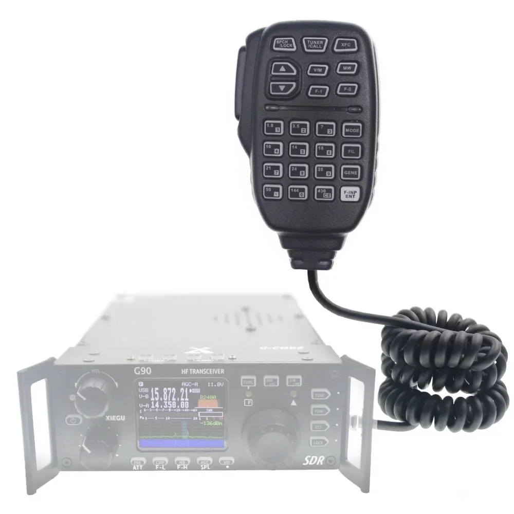 Neuer Original MIC-G90 HF Transceiver Mikrofon PTT-Taste für Xiegu G90 X6100 X108G 0,5-30MHz Amateurfunk Ersatz-Handmikrofon – Detail 2