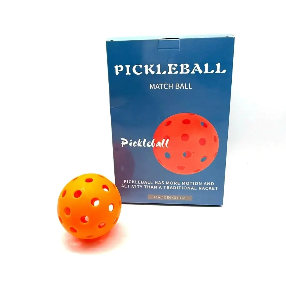 High Visibility Outdoor Pickleball Balls Good Performance Competition 74mm Pickleball Training Colorful 40 Holes Pickleball