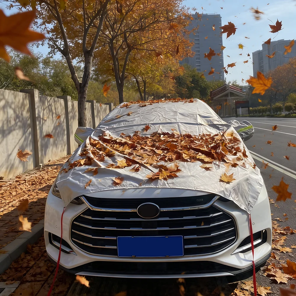 

Universal Windshield Cover Sunshade for Snow Leaf Debris Protection All Weather Fit