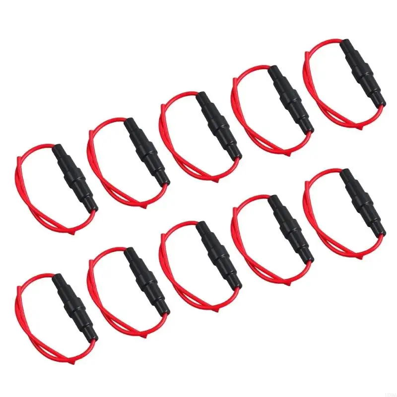 10 Unit Clear Tube Socket Glass Holders Universal Electrical Socket