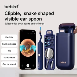 Bebird EarSight Plus 비주얼 귀마개, 구부릴 수 있고 저렴한 올인원 귀지 제거 키트, I35R R37R D39R, 2025 신제품