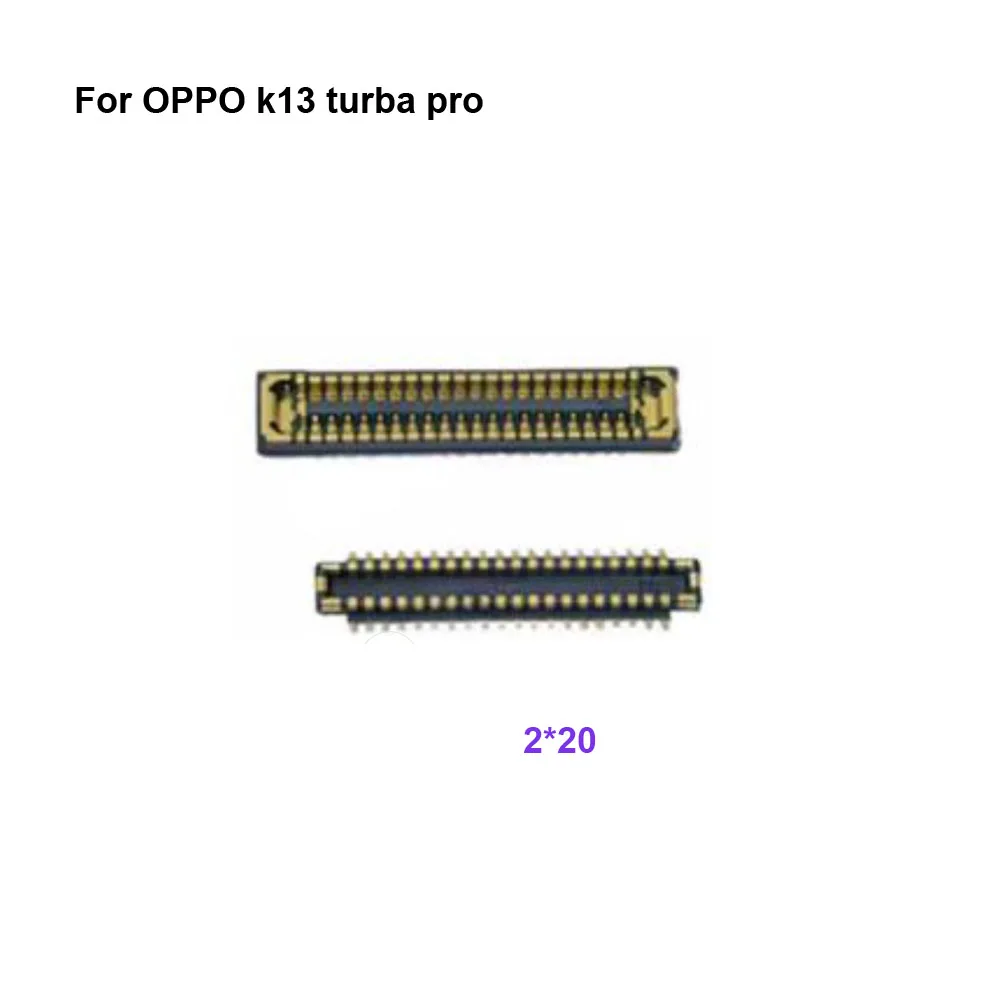 2 uds conector FPC para OPPO k13 turba pro pantalla LCD en cable flexible en la placa base para OPPO k 13 turba pro