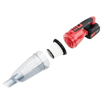 เครื่องดูดฝุ่นไร้สาย 120W สําหรับรถยนต์, ดูด 5500Pa, เครื่องดูดฝุ่นรถยนต์แบบใช้มือถือ 2-IN-1 สําหรับพรม, พร้อมแบตเตอรี่ 21V 2.2Ah