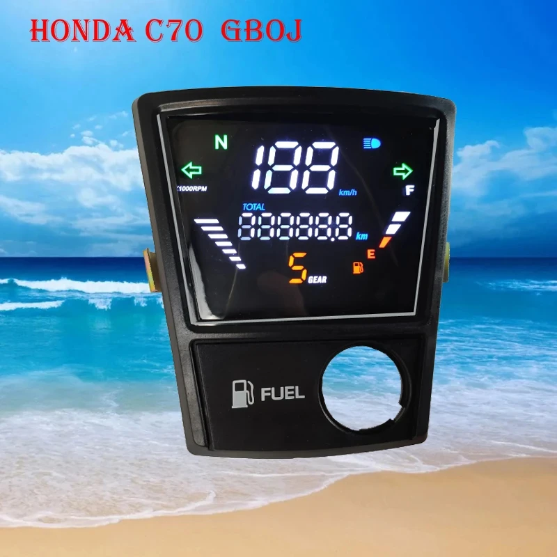 Motorcycle gobj LED Digital Meter RPM Assy For Honda Super Cub C70 C90 C700 C800 C900 Speedometer Odometer