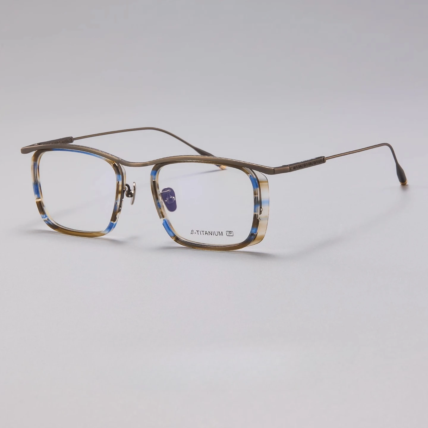 

New High Quality Pure Titanium Acetate Square Frame Women Presbyopia Reading Glasses Men Optical Myopia Prescription Eyeglasses