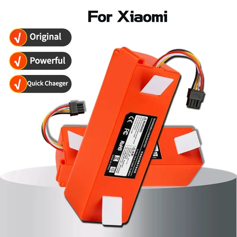 

14.4V 12800mAh li-ion Battery Vacuum Cleaner accessories for xiaomi mi robot Robotics cleaner roborock S50 S51 T4