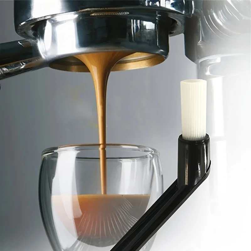 2pcs Coffee Machine Cleaning Brush, Handle Tool for Removing Coffee Ground Residue