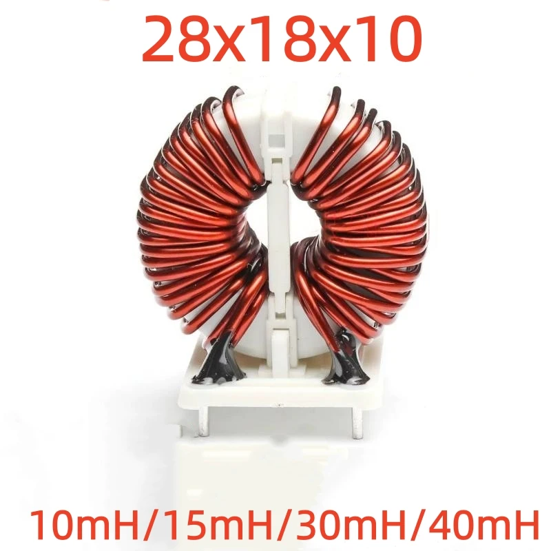 1PCS Amorphous Nanocrystalline Common Mode Inductor 28*18*10-10/15/30/40mH 13A Current High Power EMC Filter Inductor Coil