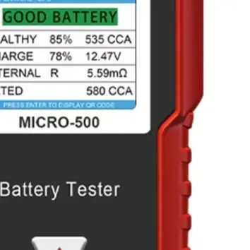 MICRO-500 12V For Battery Tester Internal Resistance Analyzer For Automotive Circuit Diagnostic Tool With Color Screen And QR Re