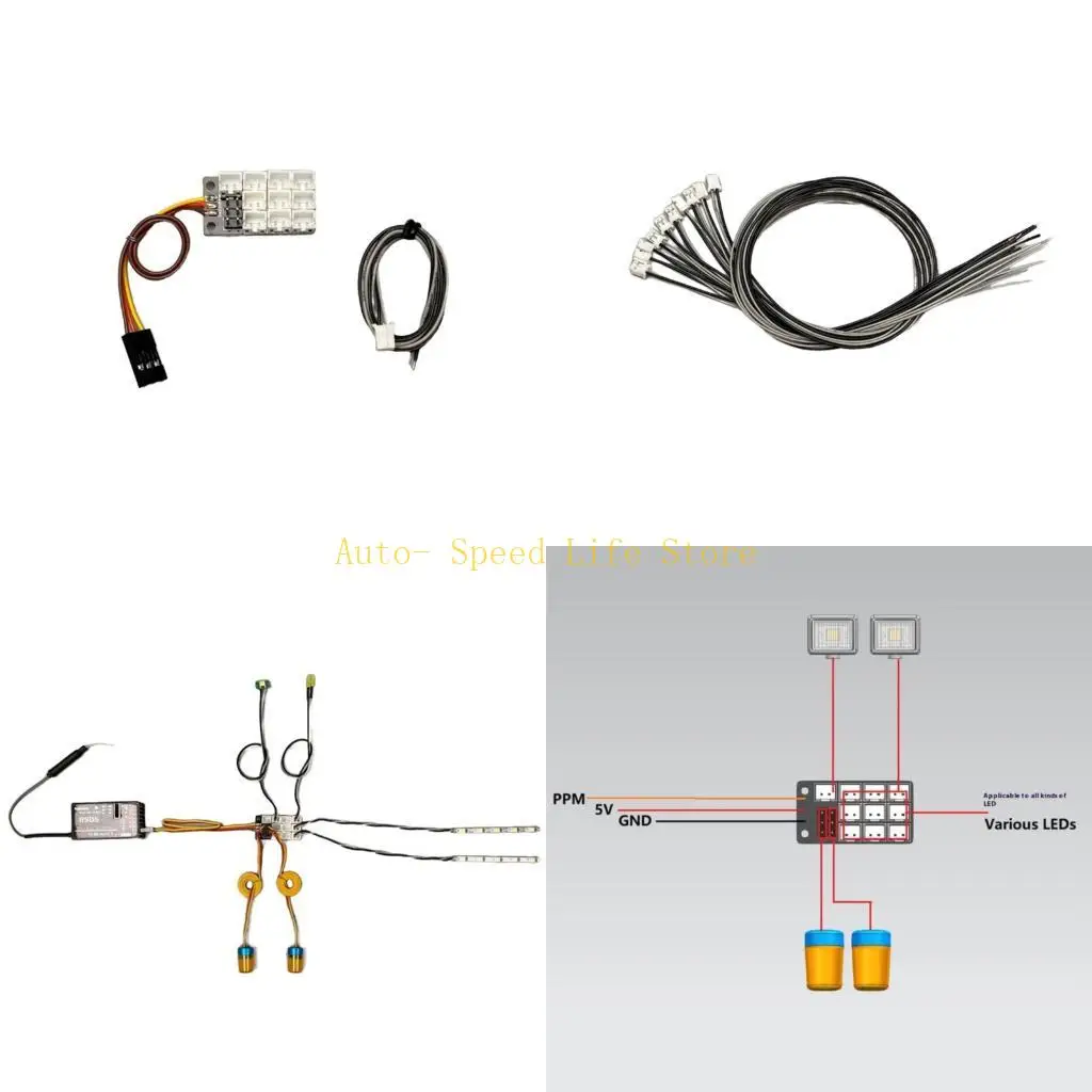 

02DA 4 In 1 Light Control Board PH2.0 Expansion For Truck Turn Programming