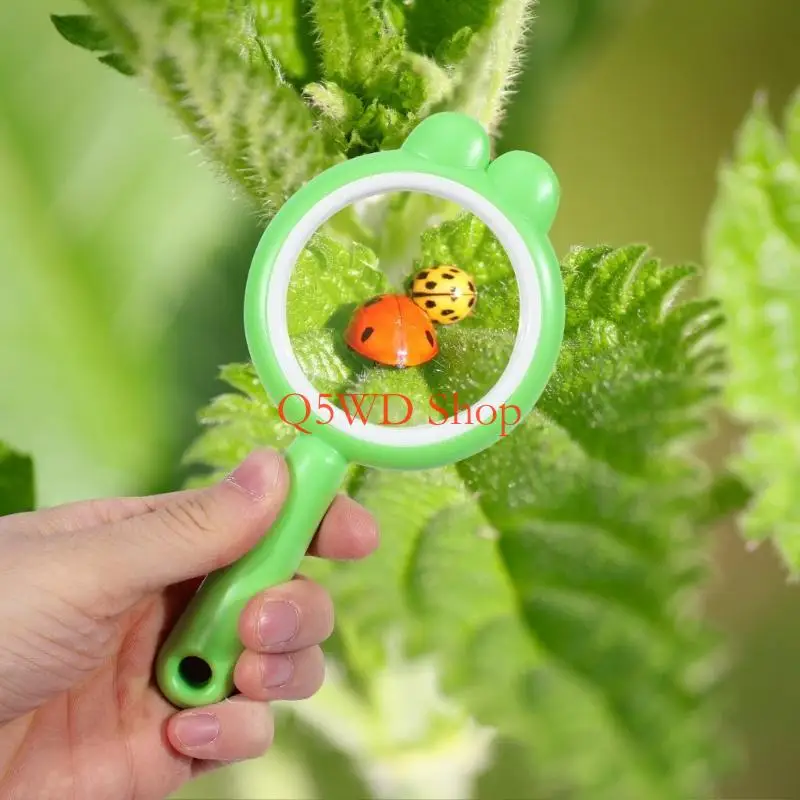 

Q5WD 60mm Handheld Glass Shatterproof Reading Magnifier for Seniors and Kids,Non-Slip Handle Magnifier