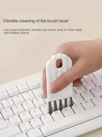 Multi-functional Flexible Mobile Phone Clean Fine Dust Cup Lid Card Slot Earphone Cleaning Brush For Headset Keyboard Cup Cover