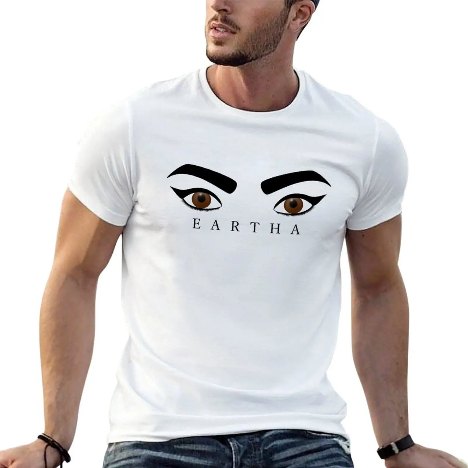 

personalised high quality t Eyes t shirts shirt cotton T-Shirt Kitt's Eartha