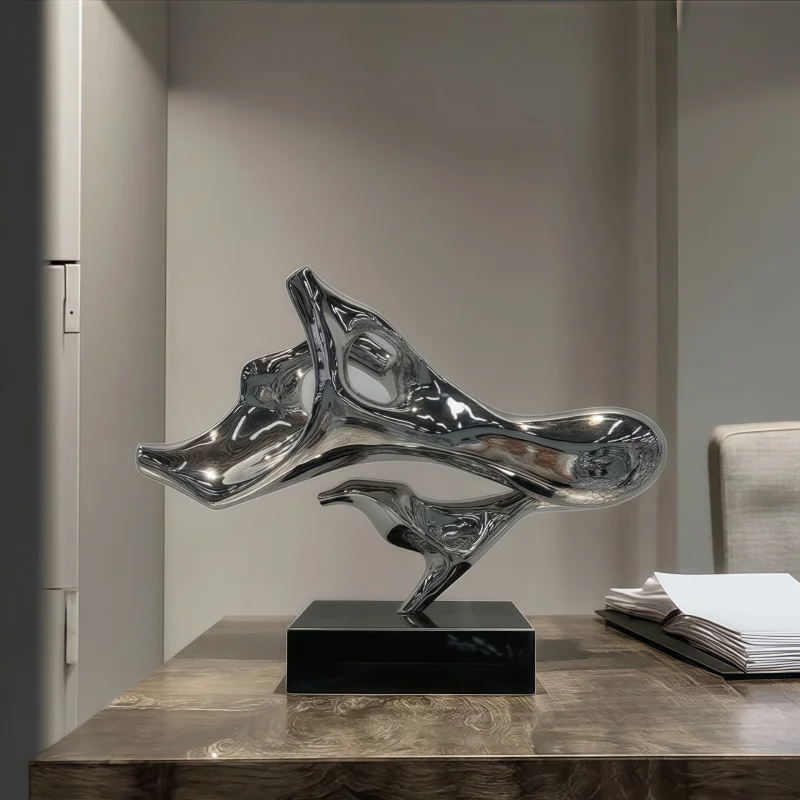 

Stainless steel vegetable office Front desk Hotel Lobby Living room Conference Hall Corridor desktop sculpture art decoration