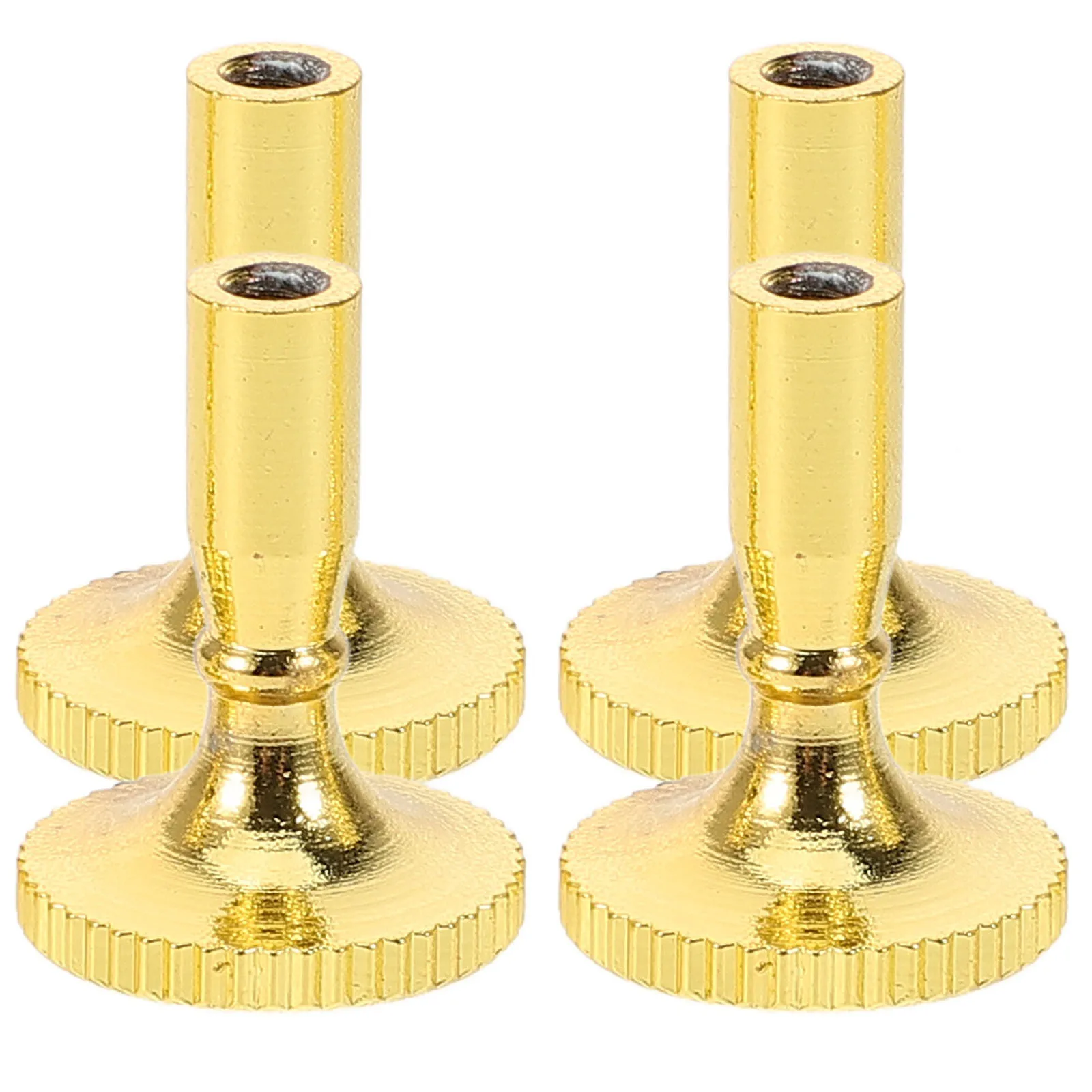 

4 Pcs Floor Lamp Switch Parts Accessories Chandelier Knob Replacement Golden Switches