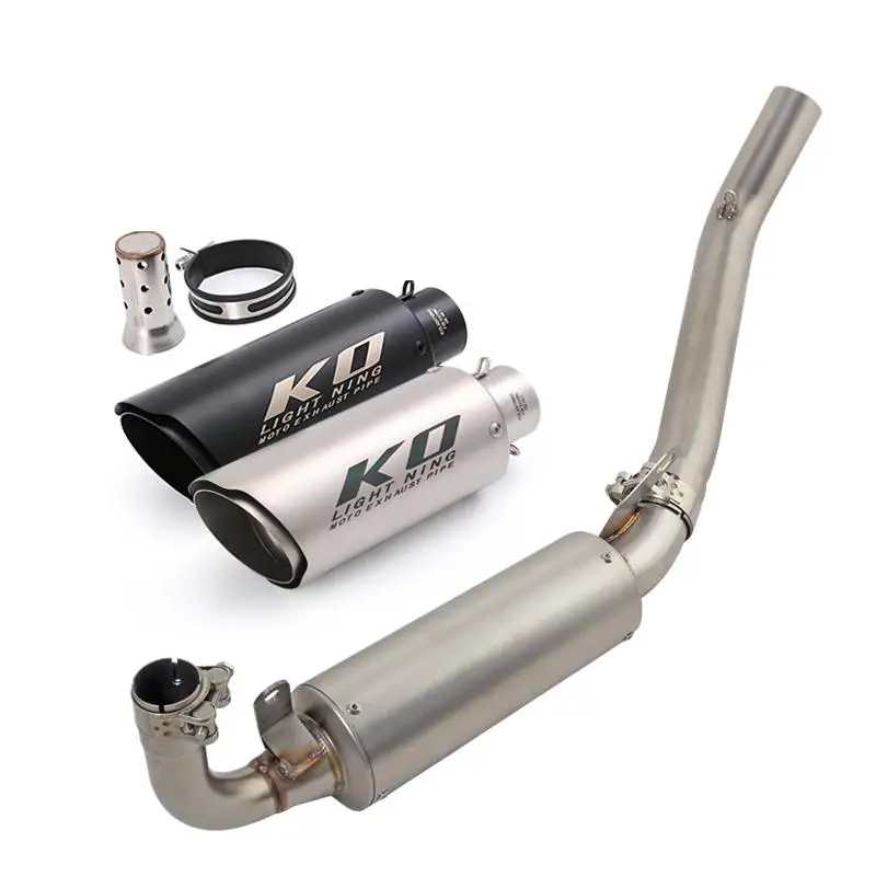 

Slip On For Aprilia GPR250R GPR250S 2021-2024 Exhaust Escape Motorcycle Exhaust System Mid Connect Pipe Slip On 250mm Mufflers