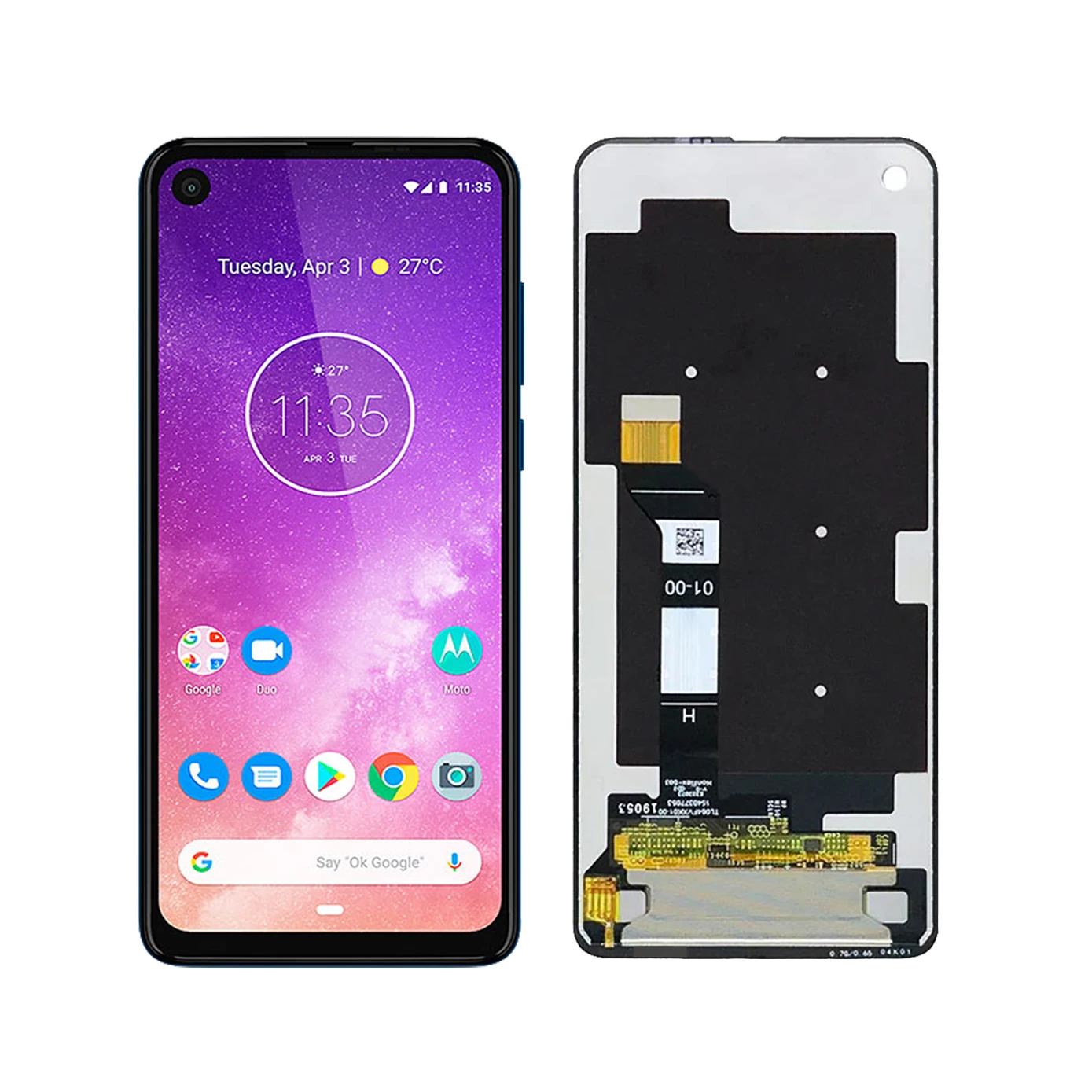 100%Tested LCD For Motorola One Vision moto P50 XT1970 Display Touch Screen One Action XT2013 LCD Digitizer Assembly Replacement