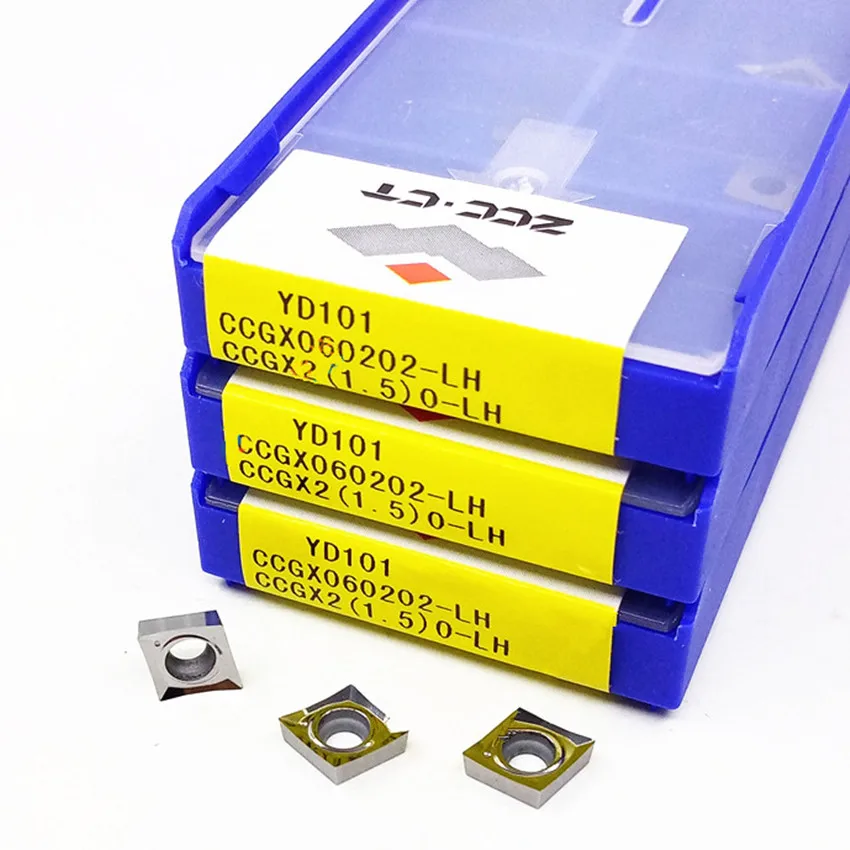 

CCGX060202-LH YD101/CCGX060204-LH YD101/CCGX060208-LH YD101 CCGX060202 CCGX21.51 CCGX21.52 ZCC.CT CNC carbide inserts 10pcs/box