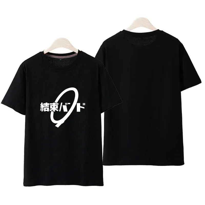 

Аниме Bocchi The Rock Gotoh Hitori Косплей Костюм Футболка Повседневная Ijichi Nijika Косплей Модные хлопковые топы унисекс с короткими рукавами